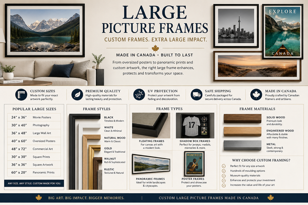 Large Picture Frames in Canada: The Complete Guide to Extra Large & Custom Frames